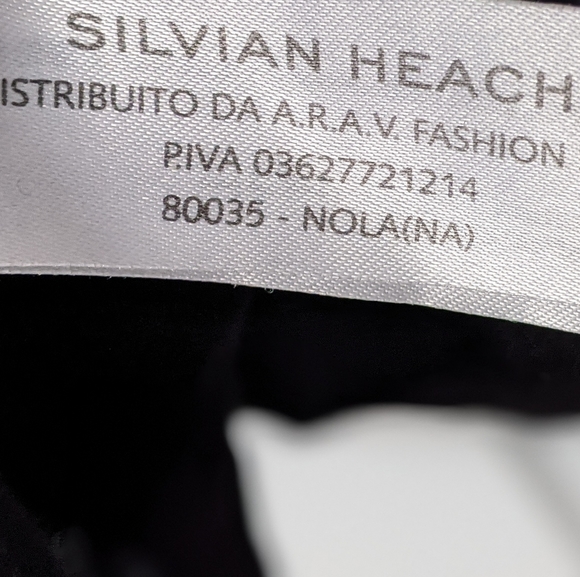 Vtg Silvian Heach Black &  Dopamine Orange Colour Block Blouse, XS. - Picture 6 of 14